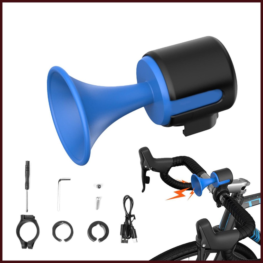 Waterproof Cycle Bell Rechargeable 120dB Electric Horn Battery Powered ...