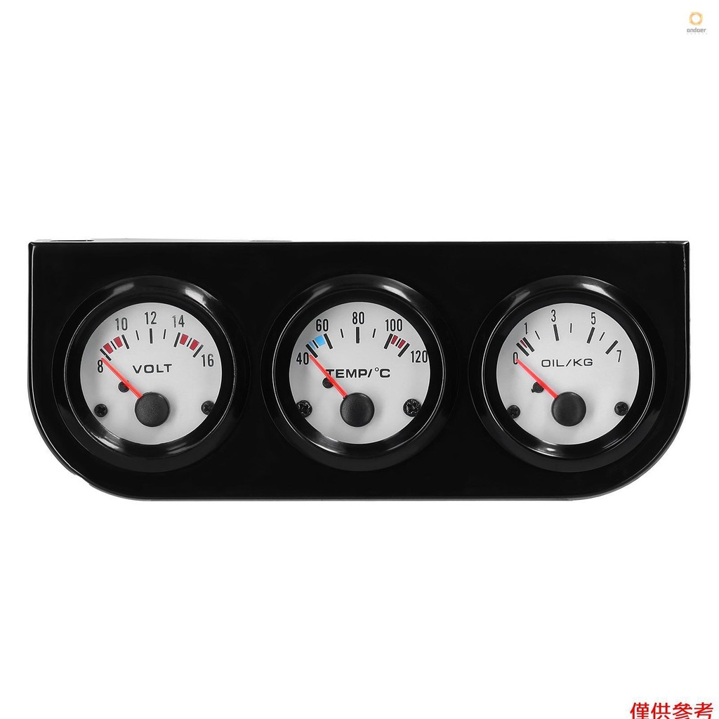 In Multifunctional Car Meter Auto Gauge Kit Mm Voltage Water Temperature Oil Pressure