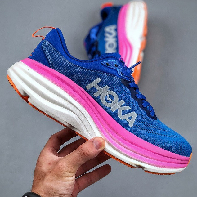 HOKA ONE jenis lelaki musim sejuk Bondai 8 jalan awam kasut lari BONDI ...