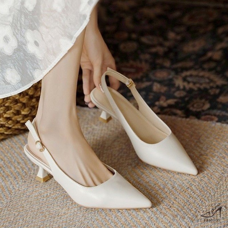 Local Ready Stock】 Kasut Raya Sandal Perempuan Tumit Tinggi