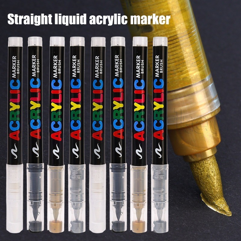 Straight Liquid Acrylic Marker - Student Stationery - Office School ...
