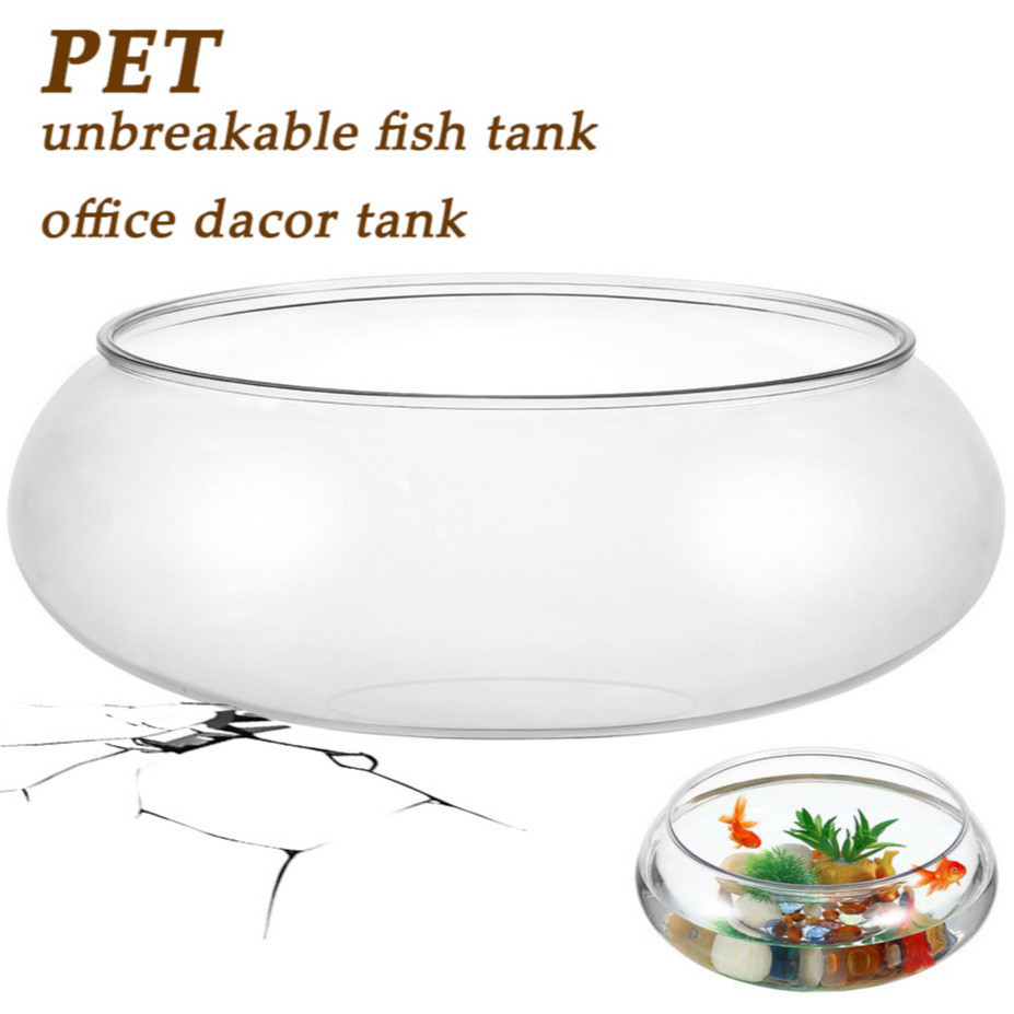 Image showcasing Transparent Aquarium Tank Multi-function Betta Tank Desktop Goldfish ...