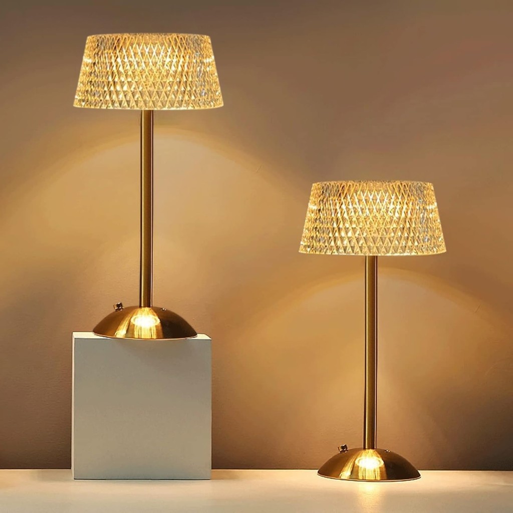 LED Table Lamp Rechargeable Cordless Desk Lamp Dimmable Touch Night ...