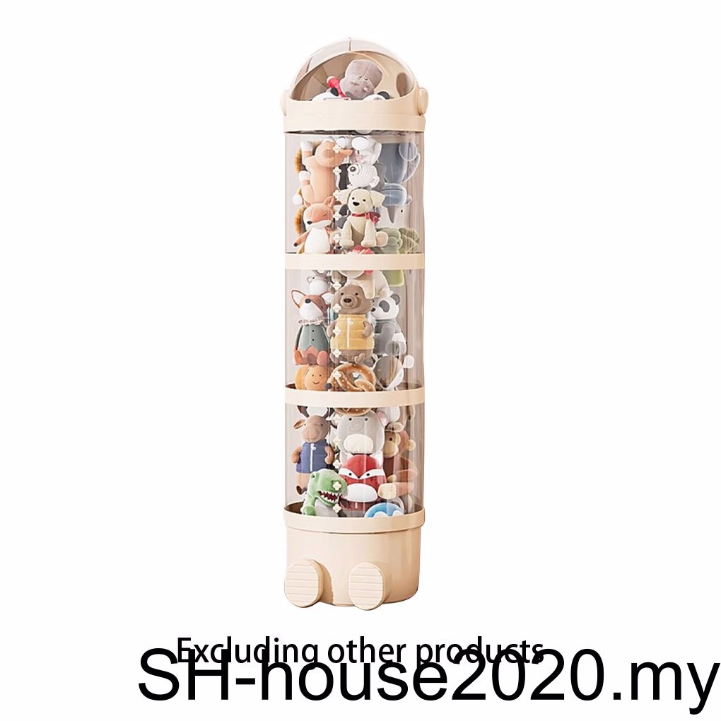 Stuffed Animal Tube Storage Transparent Toy Box For Kids Stuffed Animal ...