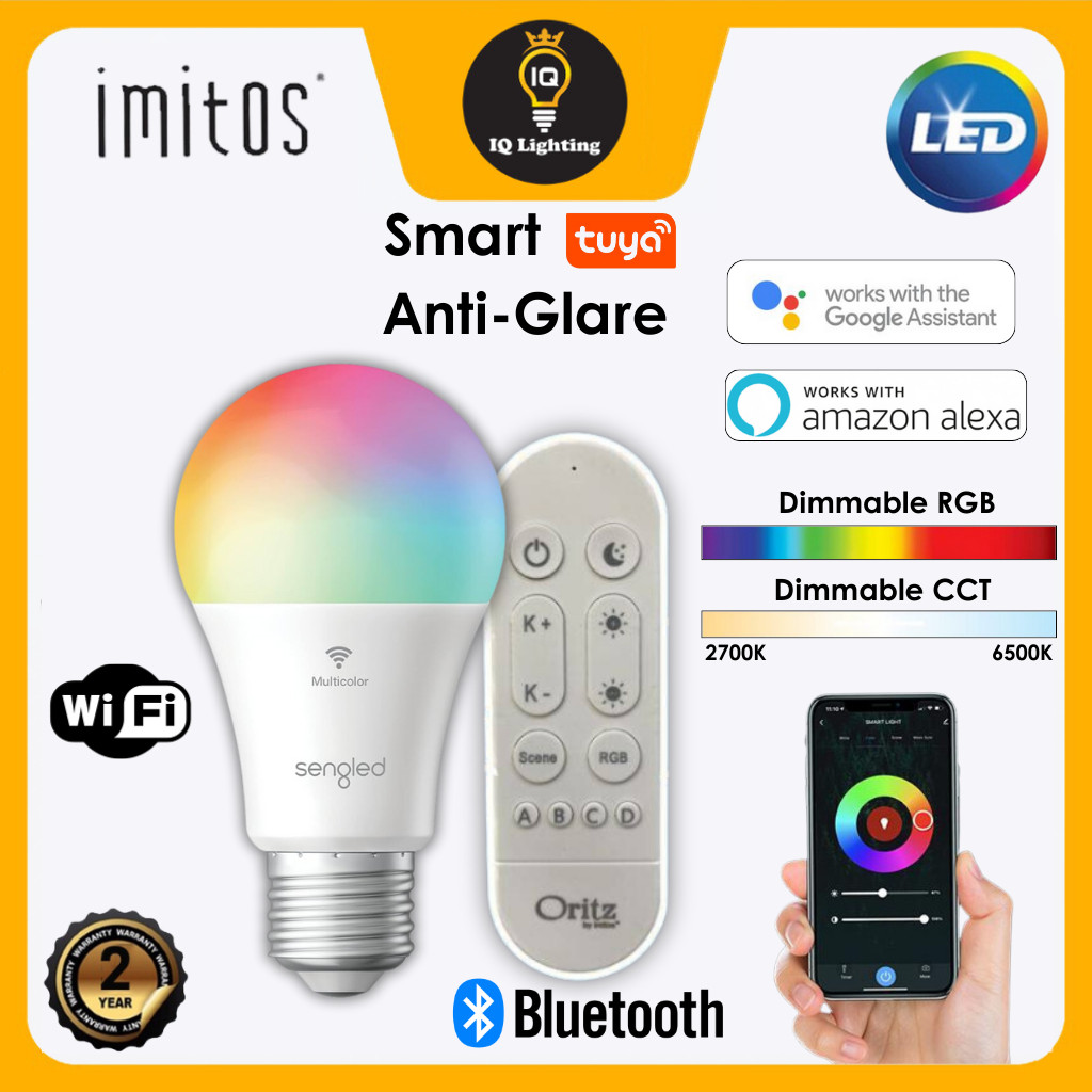 Smart Wifi Bluetooth Light Bulb E Led Rgb Lamp Tuya Ai Home Rgb Cct