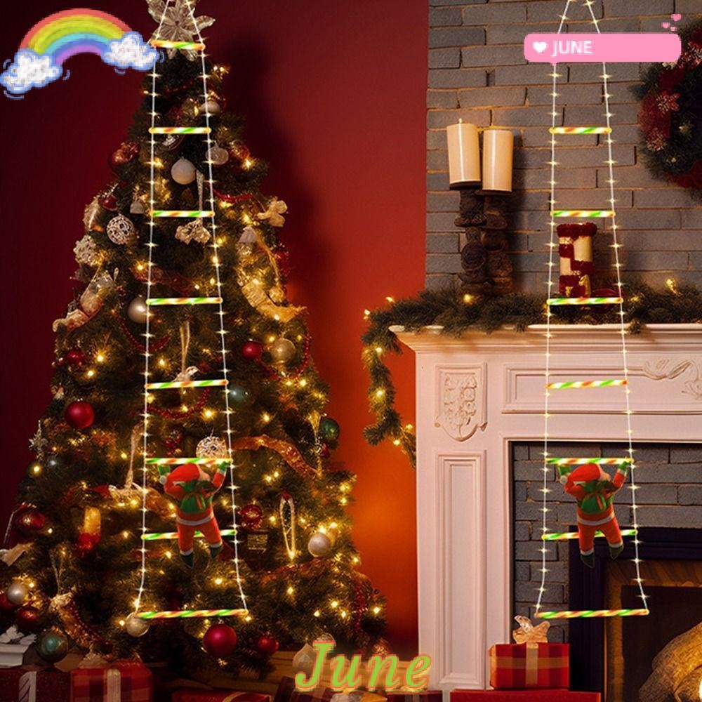 JUNE1 Ladder Light, Indoor & Outdoor Christmas Decor LED Christmas ...