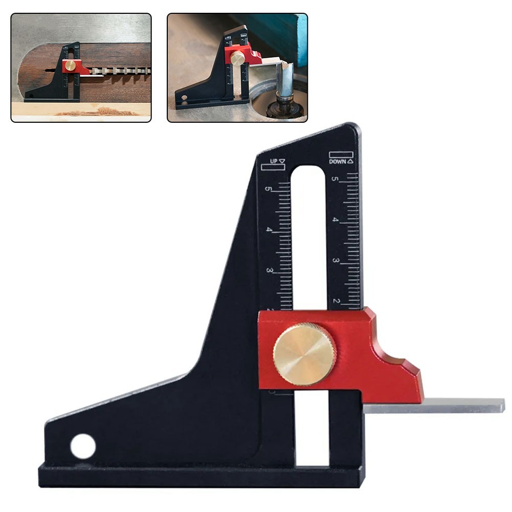 [DEARHEART] Height Gauge Depth Measuring for Saw Table Ruler Trimming ...