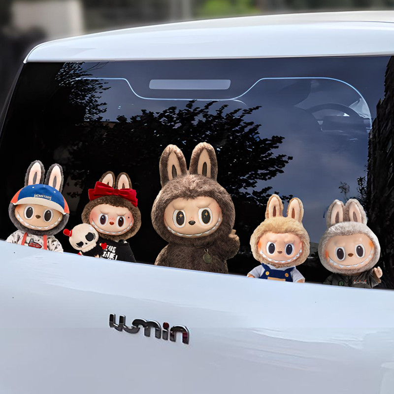 Labubu Big Head Sticker Car/Electric Vehicle/Locomotive Body Sticker ...