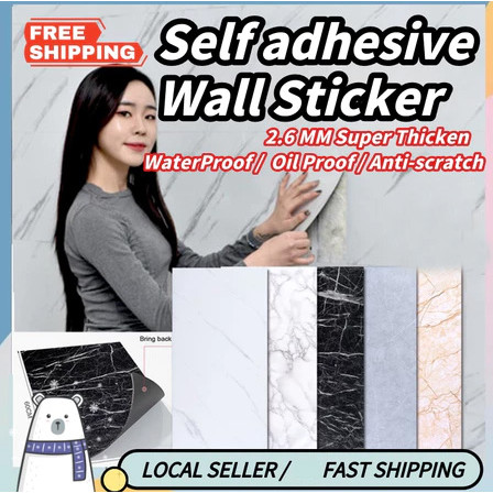 30x60cm 3D Glossy Wall Sticker Paper Self adhesive Bathroom Kitchen ...