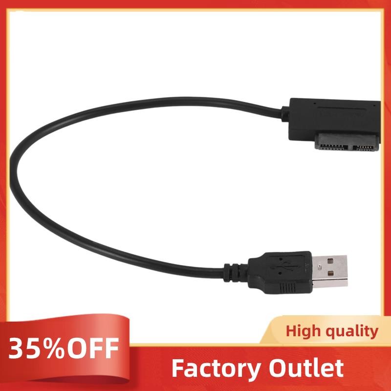USB Adapter PC 6P+7P CD DVD Rom SATA to USB 2.0 Converter Slimline Sata ...