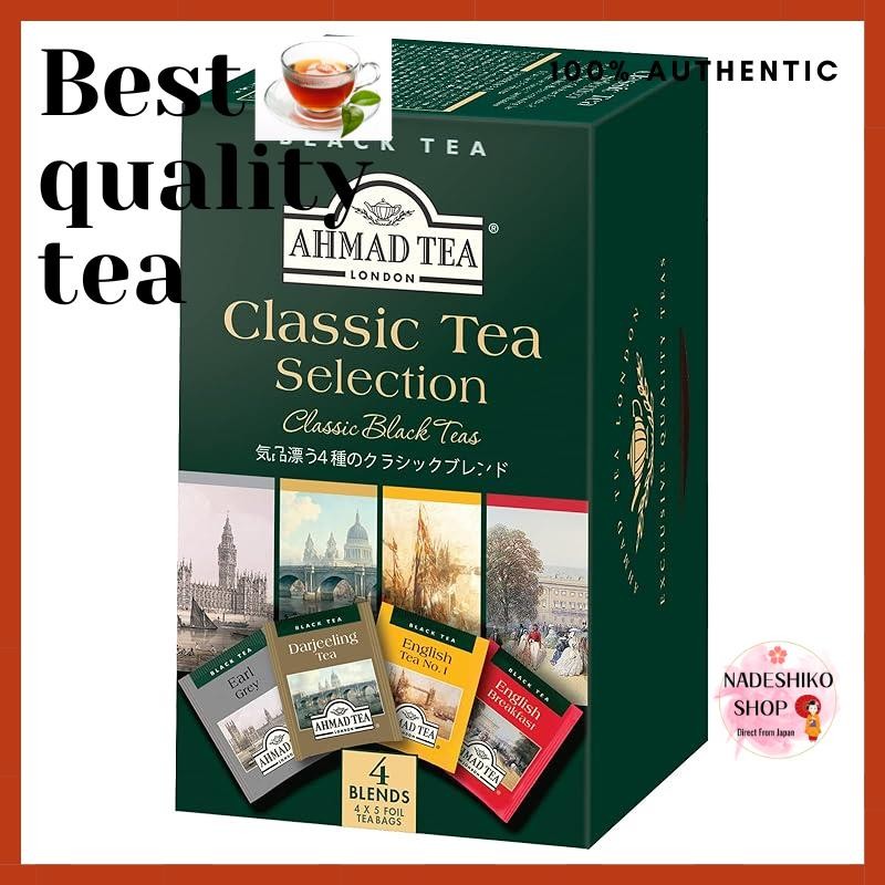 AHMAD TEA Classic Selection Tea Bags 20 Bags [Assortment: Darjeeling ...