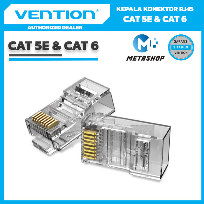 VENTION Connector RJ45 Cat5E Cat6 Connector Head UTP FTP Cable LAN ...