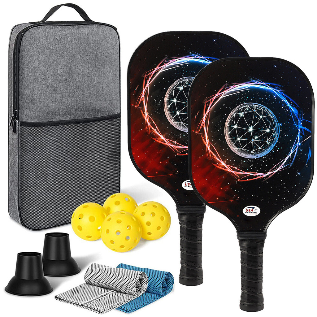 Pickleball Paddles, USAPA Approved Fiberglass Surface Pickleball Set ...