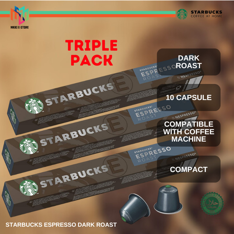 Starbucks Espresso Roast Dark Roast Coffee for Capsule Coffee Machine ...