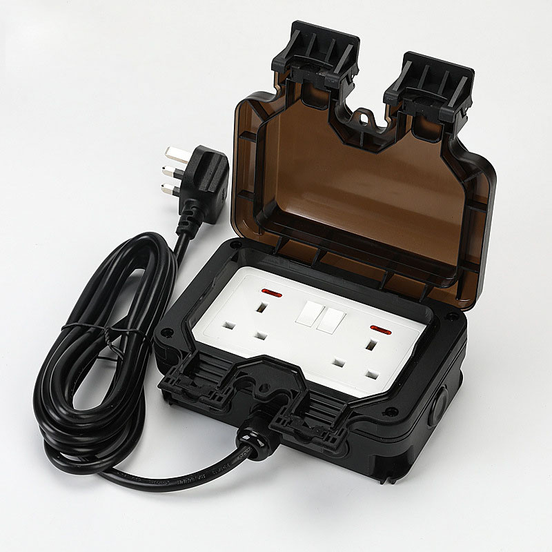 British Standard Wiring Socket IP66 British Style Rainproof Charging ...