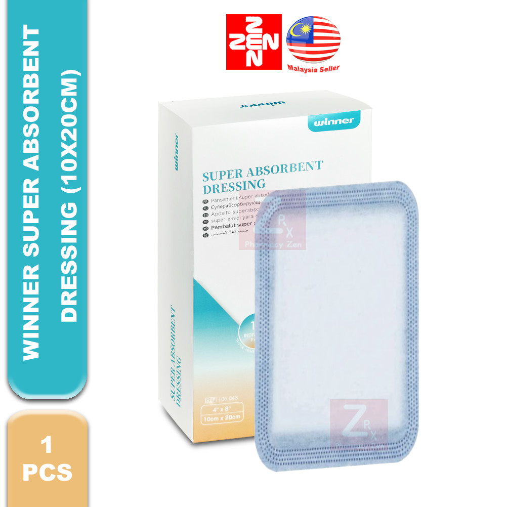 [1 PC] Winner Super Absorbent Dressing 10X20cm (1piece)(106043 ...