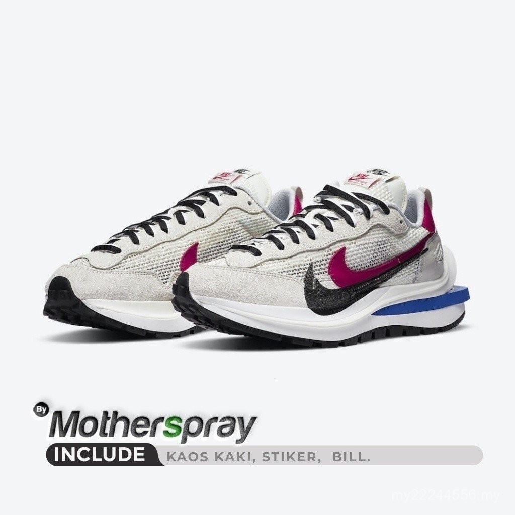 sacai x nike vaporwaffle light bone