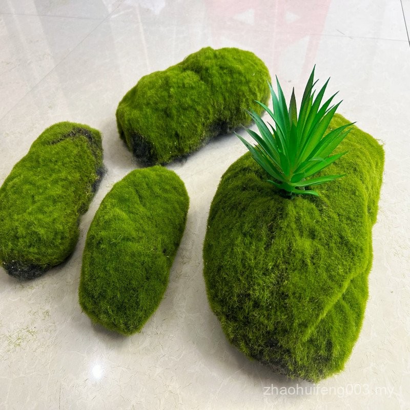 Simulation Moss Block Stone Moss Block Turf Lawn Micro Landscape diy ...