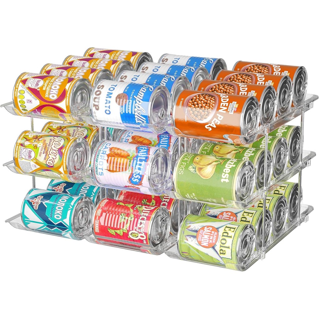 Can Organizer for Pantry, 3 Sets 3 Tiers Can Storage Organizer Pantry ...