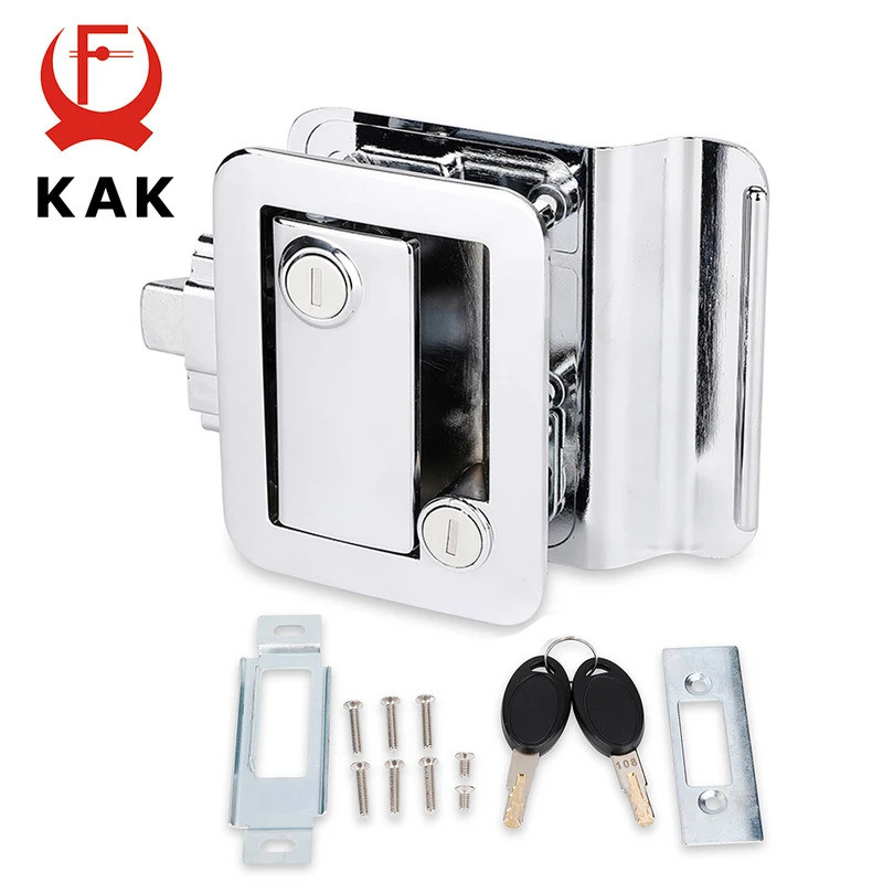 KAK Camper Car Entry Door Lock Handle with Keys Security Kit Anti-theft ...