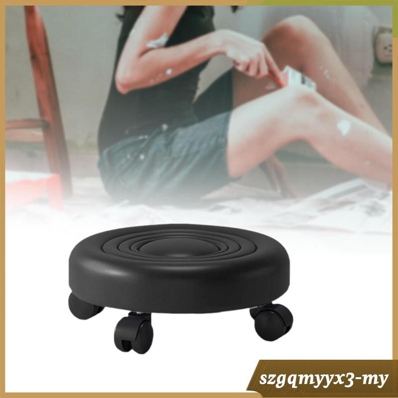 [ Low Rolling Stool with Wheels Sofa Footstool Foot Rest Footrest ...