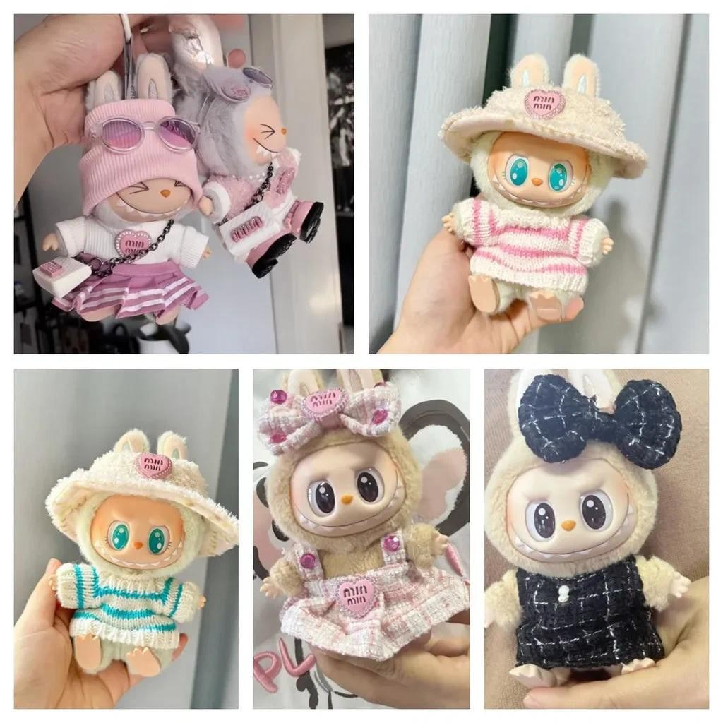 Labubu Doll Clothes Outfit Set Skirt and Sweater Accessories for Korea ...