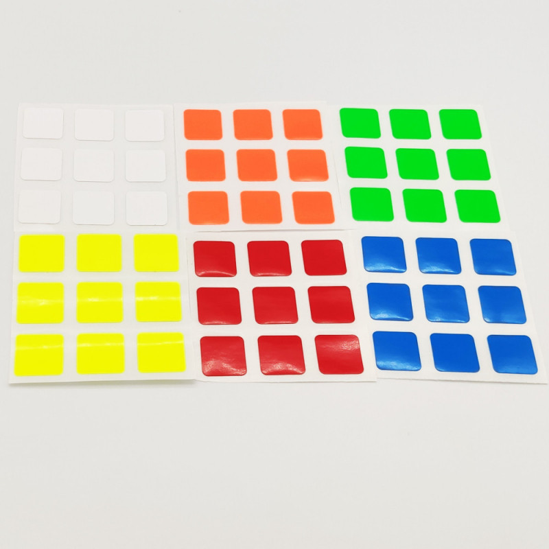Original Sticker for 3x3 Speed Cube 6 Colors Cube Sticker for 3x3x3 ...