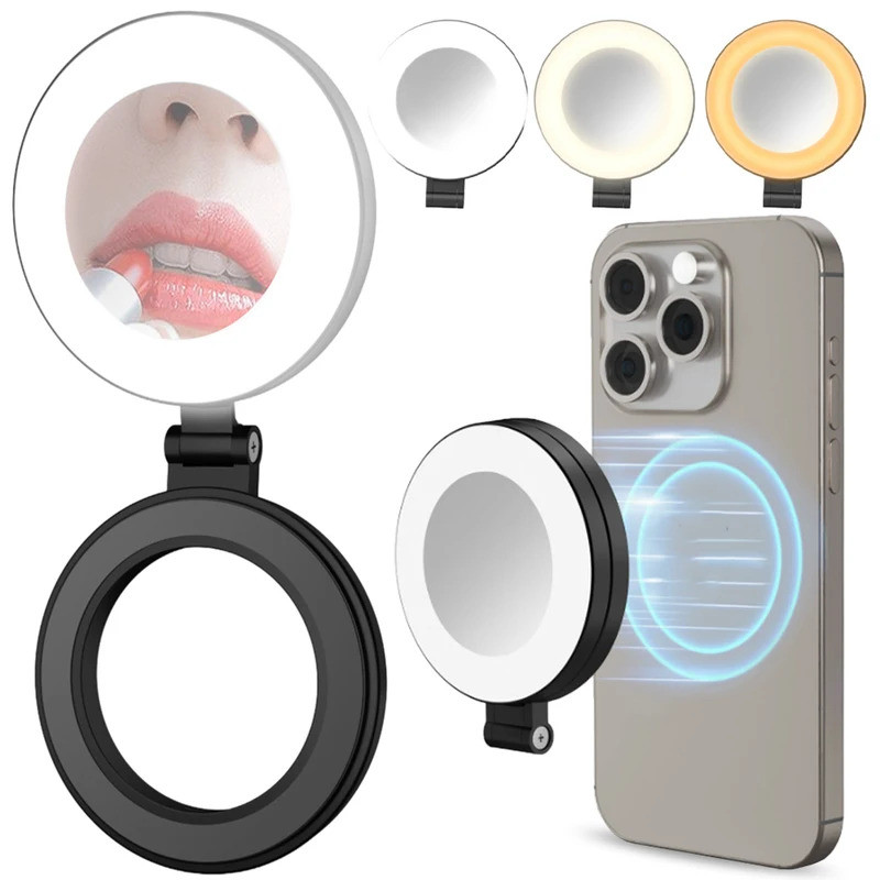 Adjustable Brightness Magnetic Ring Selfie Lights Suitable for Magsafe ...