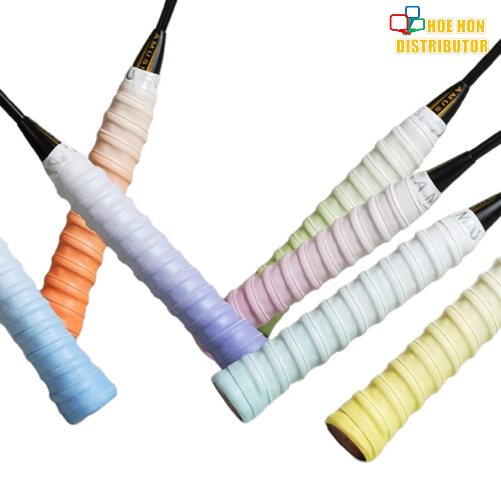 Sticky Racquet Grip + Bone Strap Gradient Color Anti Slip Sweat ...
