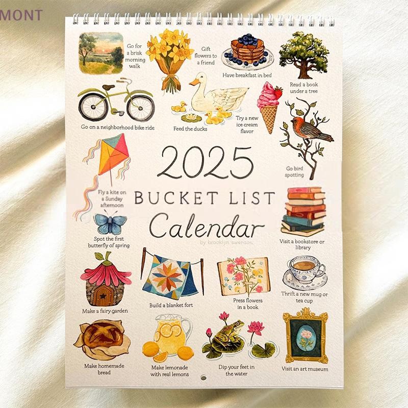 [MONT] Spot PREORDER 2025 Bucket List Calendar 2025 DY Shopee Malaysia