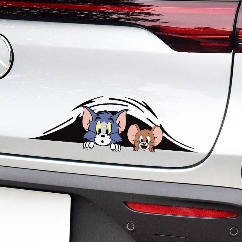 New Creativity Tom and Jerry Sticker Waterproof Reflective Stickers Car ...