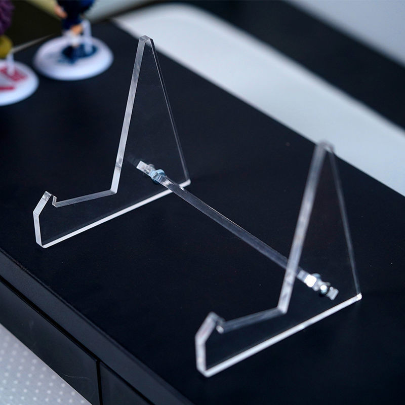 Acrylic Display Rack Bookshelf Photo Rack Desktop File Keyboard Mobile ...