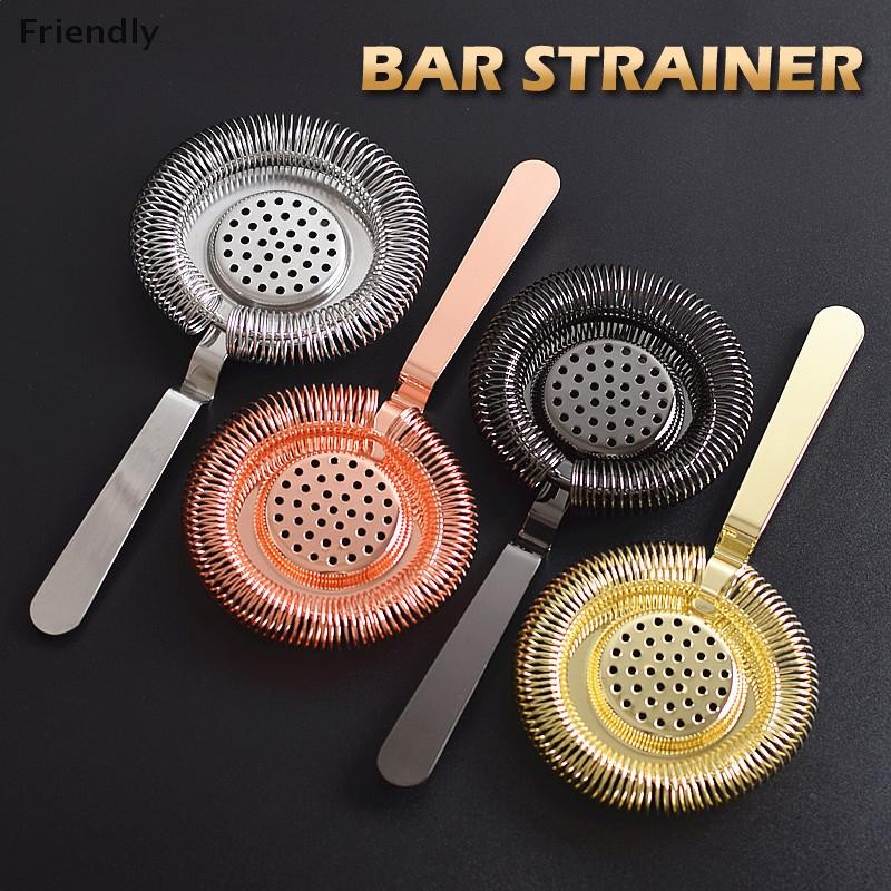[Friendly] Cocktail Strainer Stainless Steel Bar Ice Filter ...