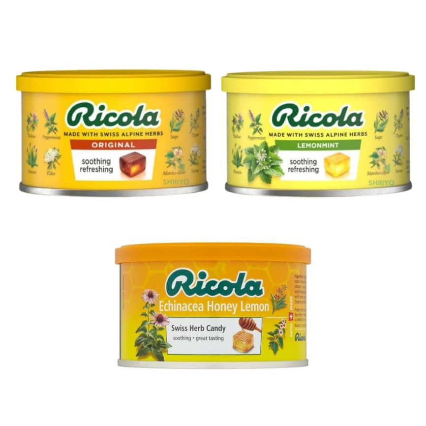 RICOLA SWISS HERB CANDY ORIGINAL 100G RICOLA SWISS ECH HONEY LEMON