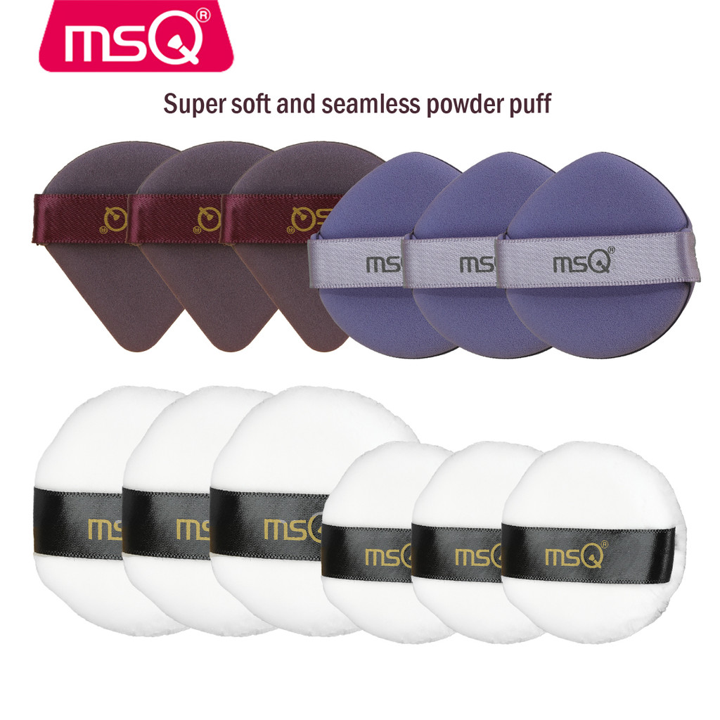MSQ 12pcs Powder Puff Professional Round Shape/Waterdrop-shaped dry&wet ...