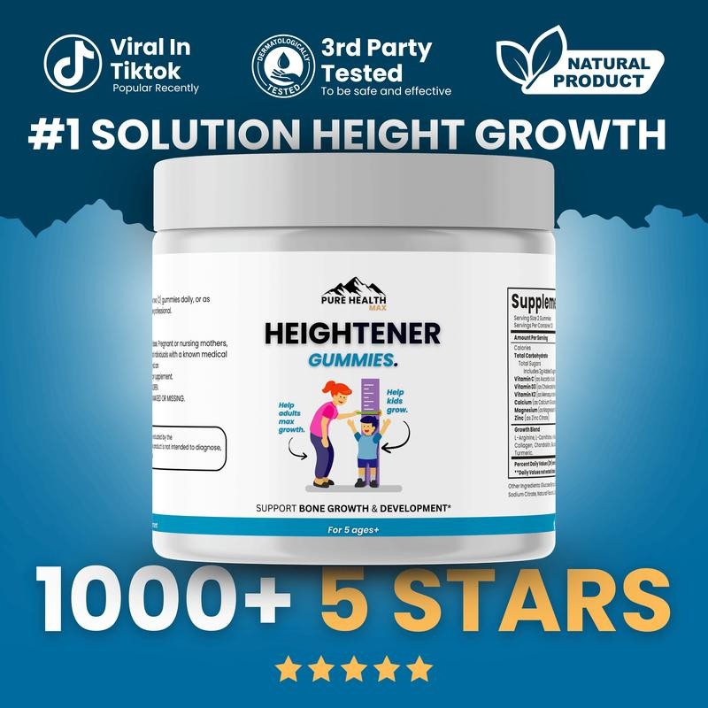 Heightener Gummies - Natural Height Growth Supplement for Kis, Teens an ...