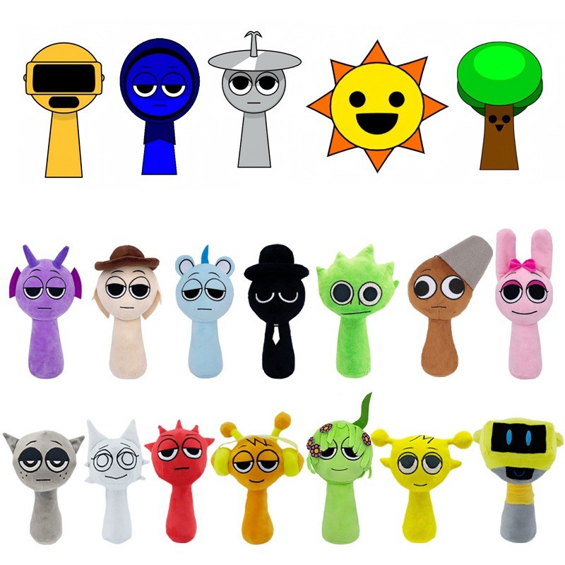 [Multiple items at a great price] Sprunki Incredibox Children's Plush ...