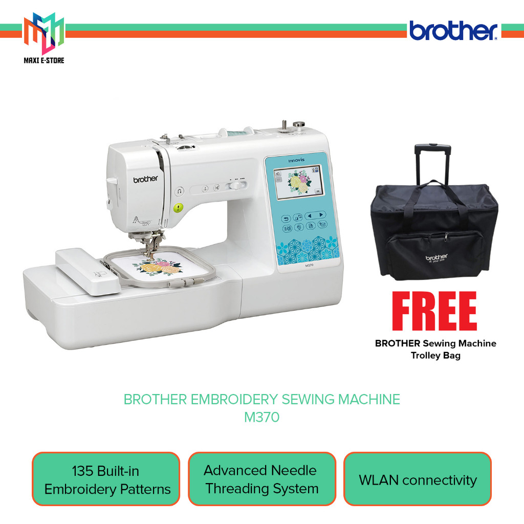 Brother Sewing Machine Edit On-Screen [Free Machine Bag] INNOV-IS M370 ...