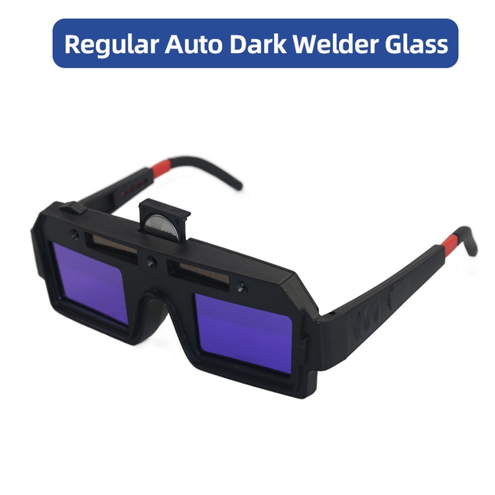 Auto-dimming welding glasses with replaceable battery welding glasses ...