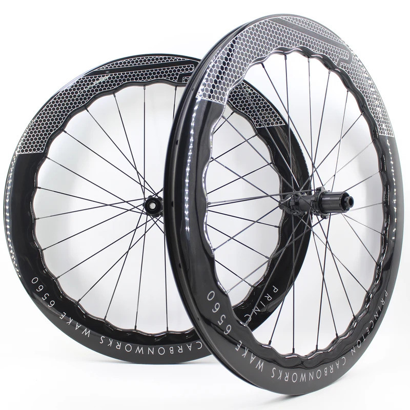 New 700C 65mm wave Road Bike UD Full Carbon Fibre Bicycle Thru Axle ...