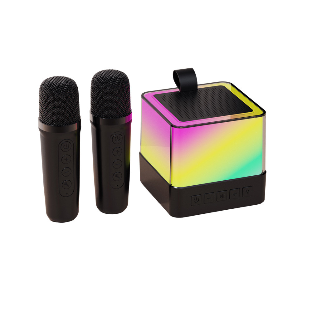 Mini Karaoke Machine Wireless Microphone and Speaker Set with 2 ...