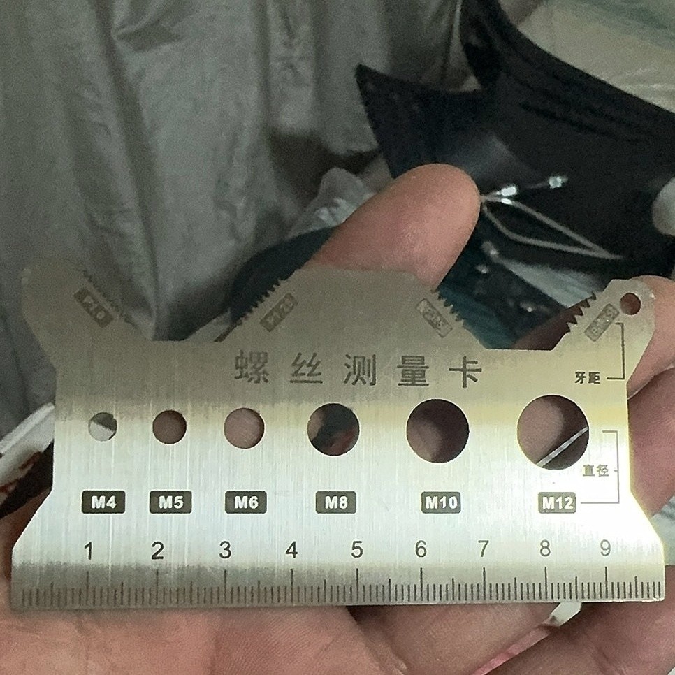 Stainless Steel Double-Sided Corrosion Screw Ruler Measuring Caliper ...