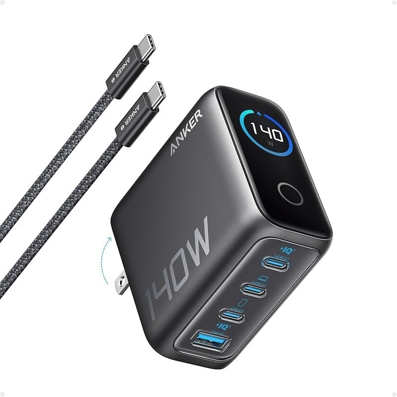 Pengecas Komputer Riba Anker, Pengecas USB C 140W, Pengecasan Pantas ...