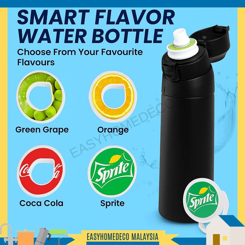 650ML Fruit Flavor Fragrance Free Sugar Water Bottle Straw Cup ...