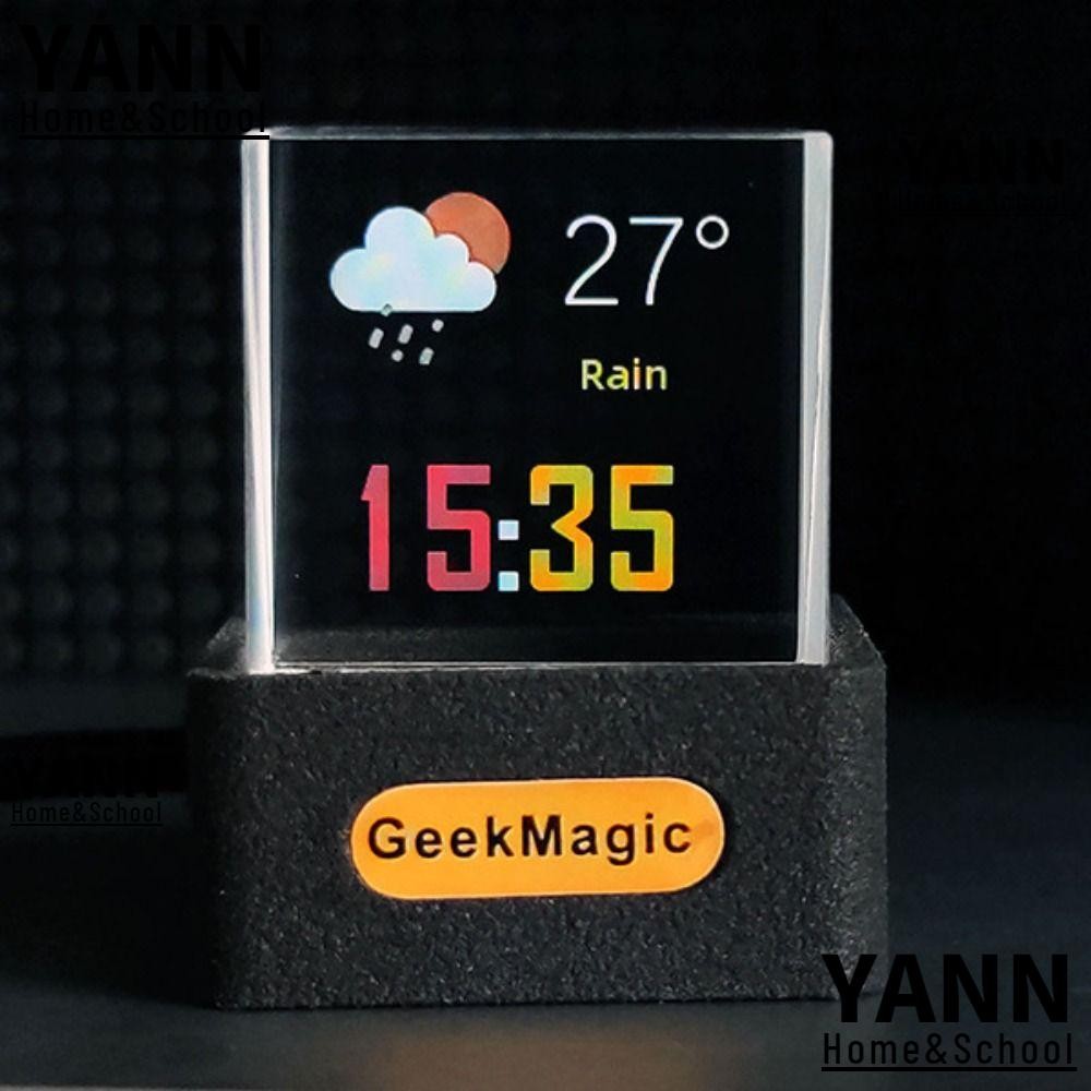 YANN GeekMagic GIFTV Smart Weather Station, Creative Gift with GIF ...