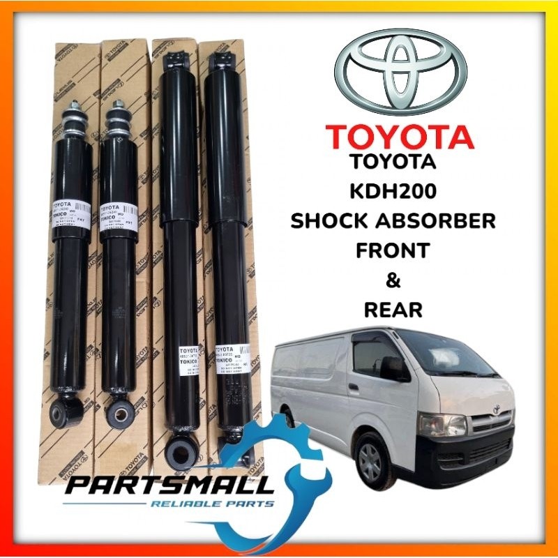 100% GENUINE TOYOTA HIACE KDH200 2005 YEAR FRONT & REAR SHOCK ABSORBER ...