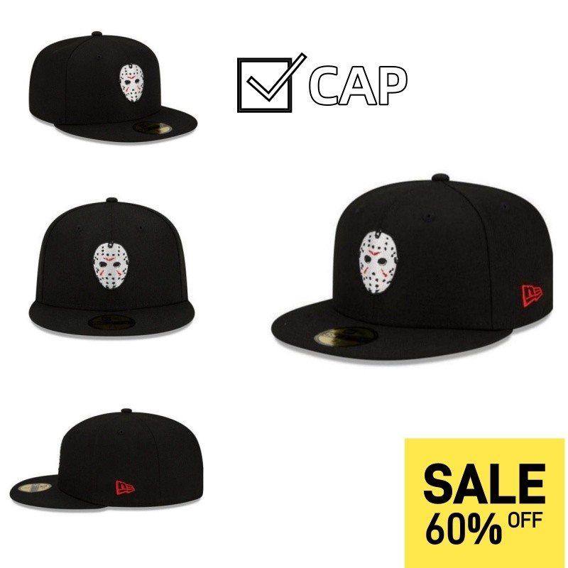 New/Era Jason Friday The 13th 59FIFTY Slim Cap Fashion Trend Men's and ...