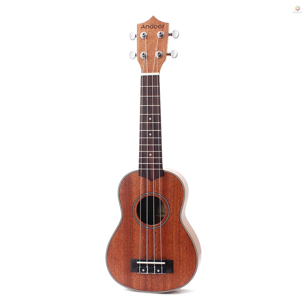 Andoer 21-inch Ukulele Acoustic Ukulele Mahogany Aquila Strings ...