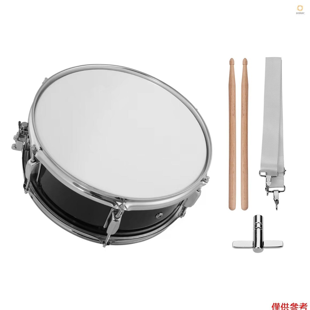 12inch Snare Drum with Drumsticks Shoulder Strap Drum Key Percussion ...