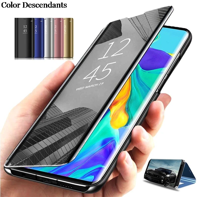 Mirror View Smart Flip Case For Samsung Galaxy Note Luxury
